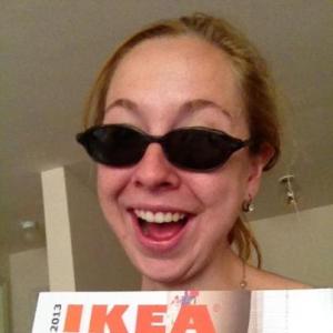 Me, showing the IKEA catalogue some love.
